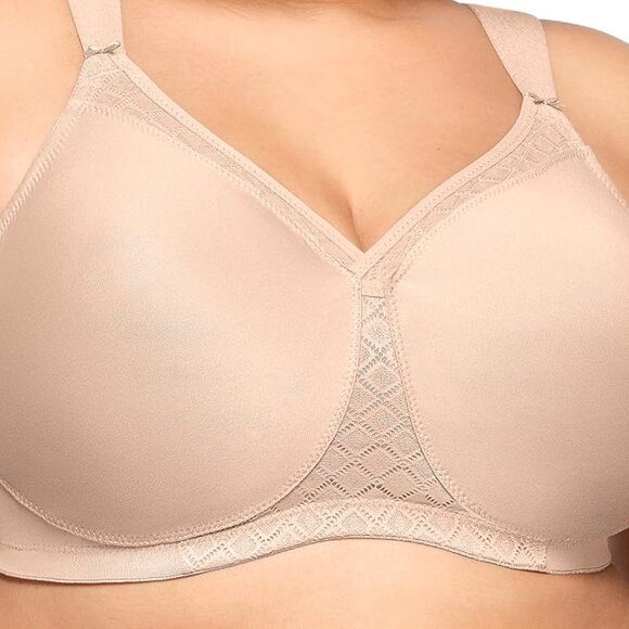 **Glamorise** Full Figure MagicLift Non-Padded Wirefree T-Shirt Bra 36F NWOT - Picture 3 of 7